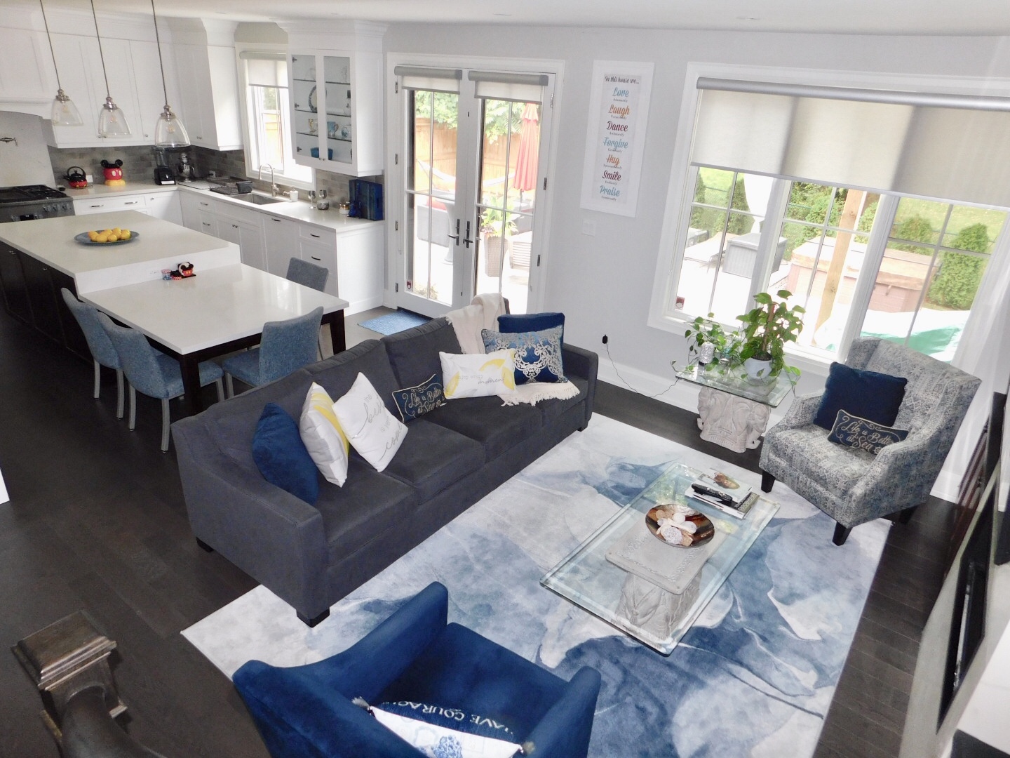 Family Room and Kitchen